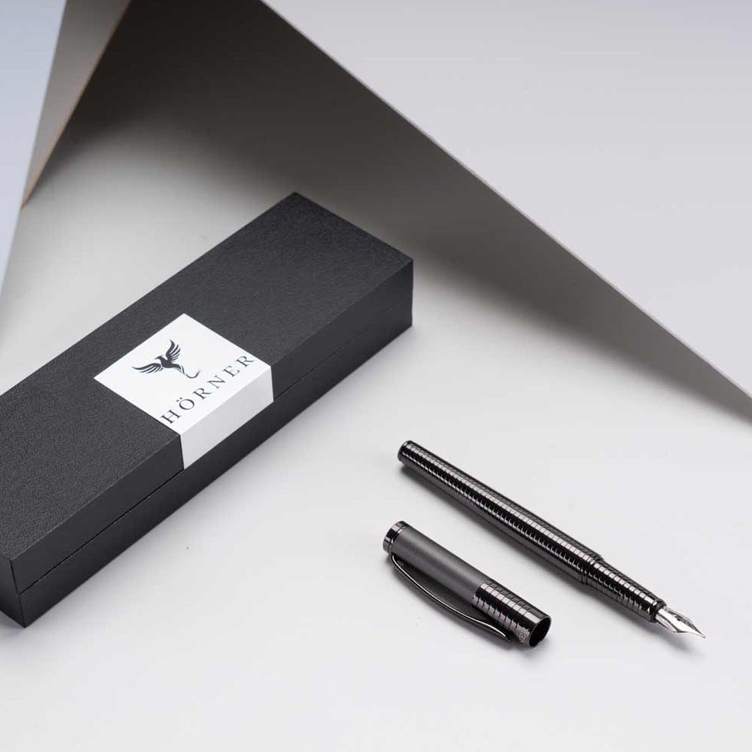 Horner | Fortress | Fountain Pen | Gunmetal - penpencilink