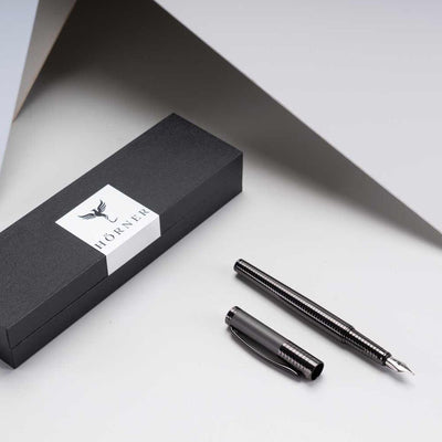Horner | Fortress | Fountain Pen | Gunmetal - penpencilink