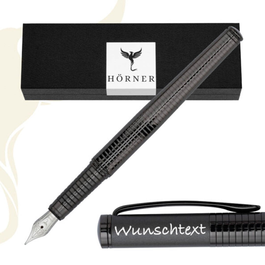 Horner | Fortress | Fountain Pen | Gunmetal - penpencilink