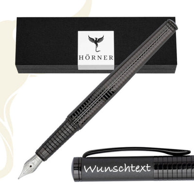 Horner | Fortress | Fountain Pen | Gunmetal - penpencilink