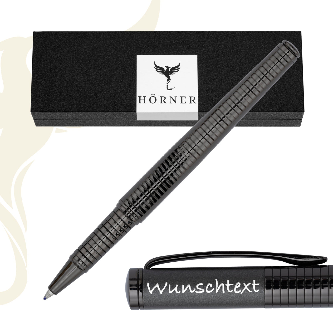 Horner | Fortress | Rollerball Pen | Gunmetal - penpencilink