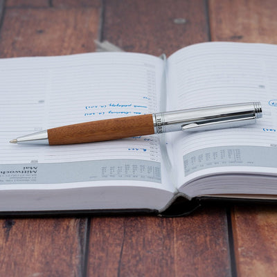 Horner | Legno Ballpoint Pen | Rosewood Chrome - penpencilink
