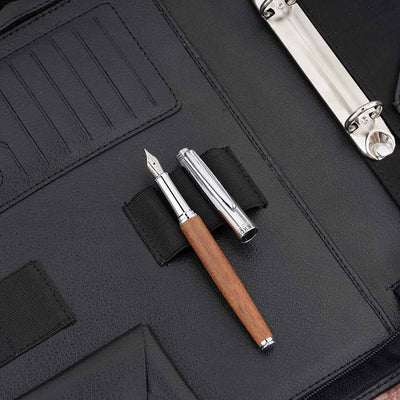 Horner | Legno | Fountain Pen | Rosewood Chrome - penpencilink