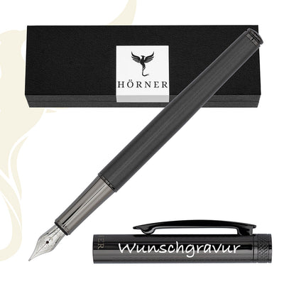 Horner | Levio | Fountain Pen | Gunmetal Grey - penpencilink