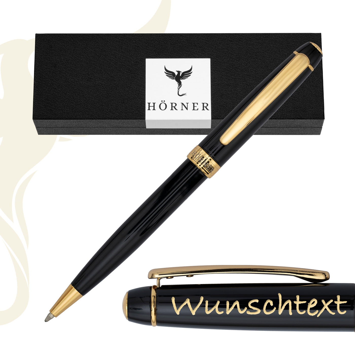 Horner | Nobilis | Ballpoint Pen | Black - GT - penpencilink