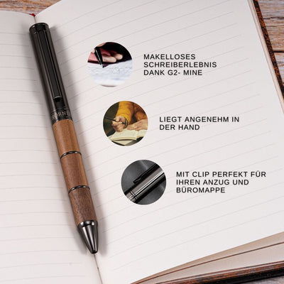 Horner | Obscurus | Ballpoint Pen | Walnut Wood - penpencilink