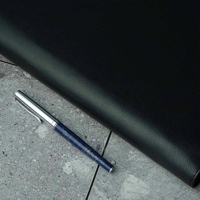 Horner | Terra | Fountain Pen | Blue Chrome - penpencilink