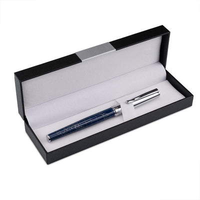 Horner | Terra | Fountain Pen | Blue Chrome - penpencilink