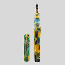 GIOIA Sephora Peacock Fountain Pen – Gold Trim