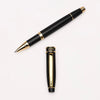 Ishra | Rollerball Pen | Luxury Metal Body | Gold Trims | Black
