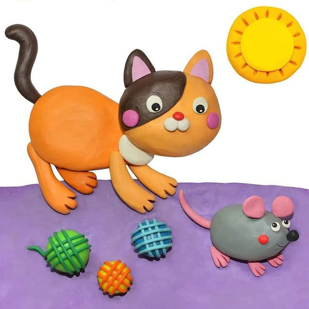 Jovi | Modelling Clay | 6 Pastel & 6 Basic Colours Sticks