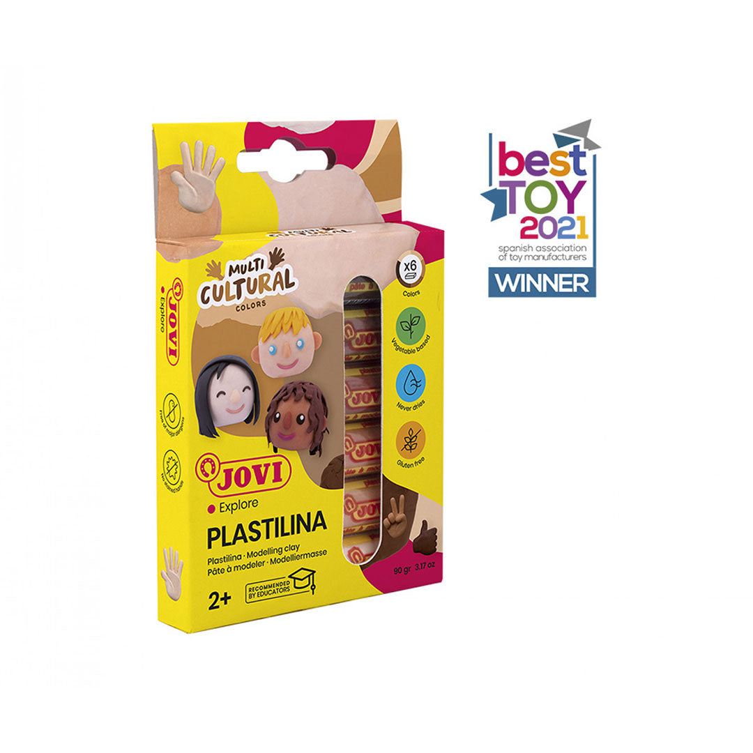 Jovi | Modelling Clay | 6 Bar Of 15 Gram | Multicultural