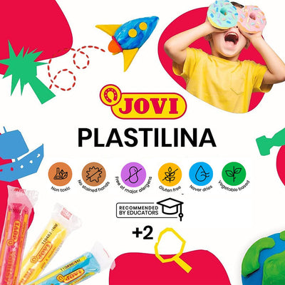 Jovi | Modelling Clay | 6 Bar Of 50g | Nature Colours