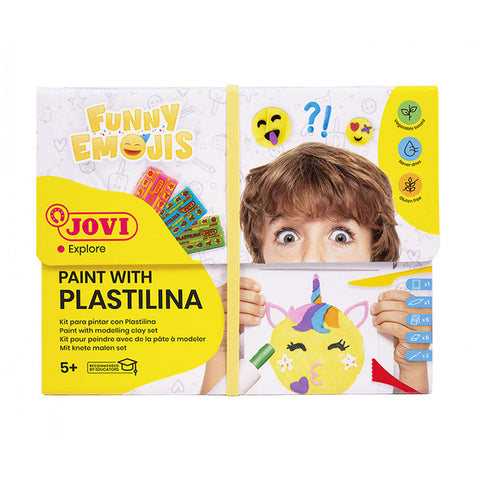 Jovi | Paint With Plastilina | Funny Emojis