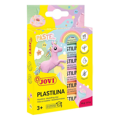 Jovi | Plastilina Reusable | Non-Drying Modeling Clay | 0.50 Oz Bars | Set of 6