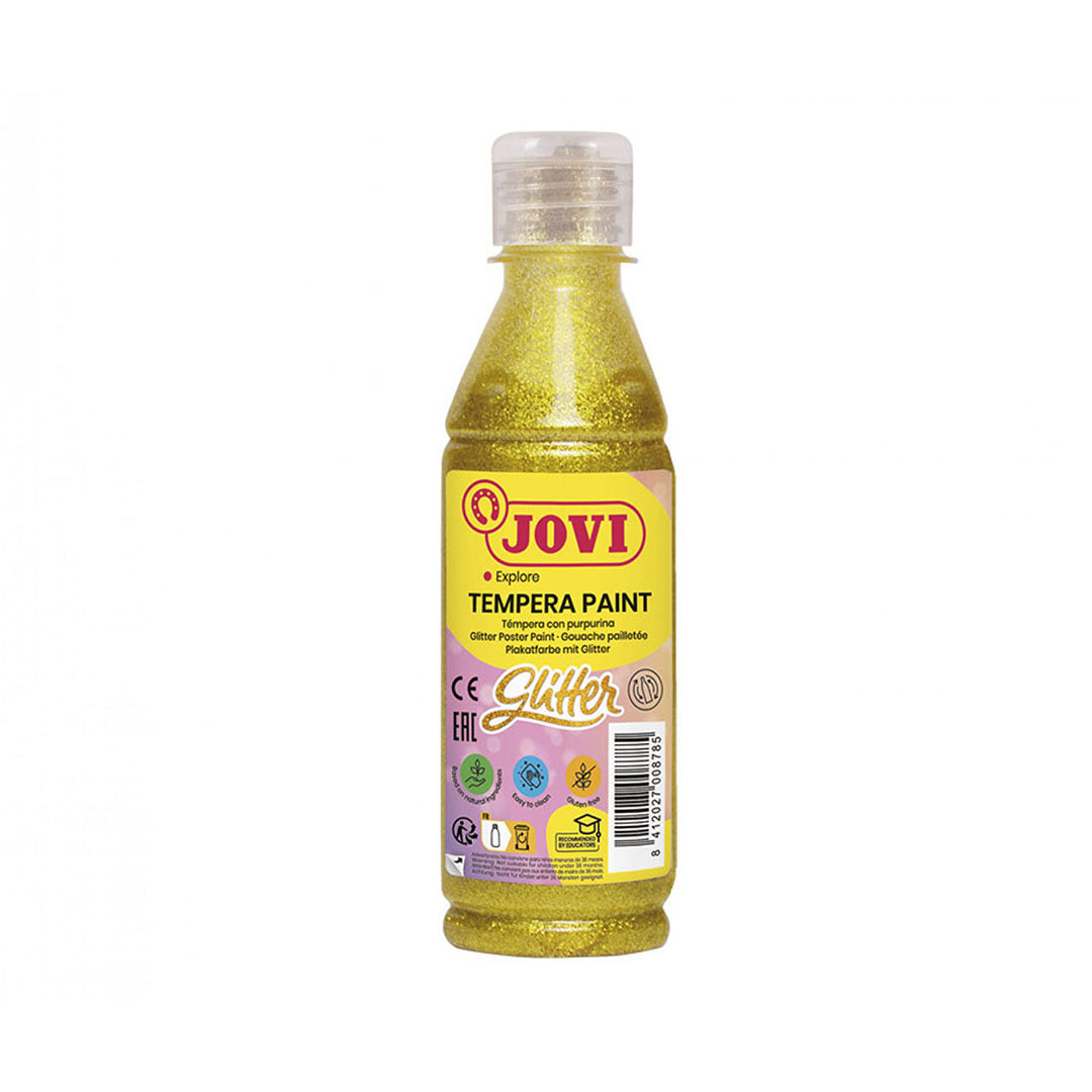 Jovi | Poster Paint | Liquid 250ml Glitter | Yellow