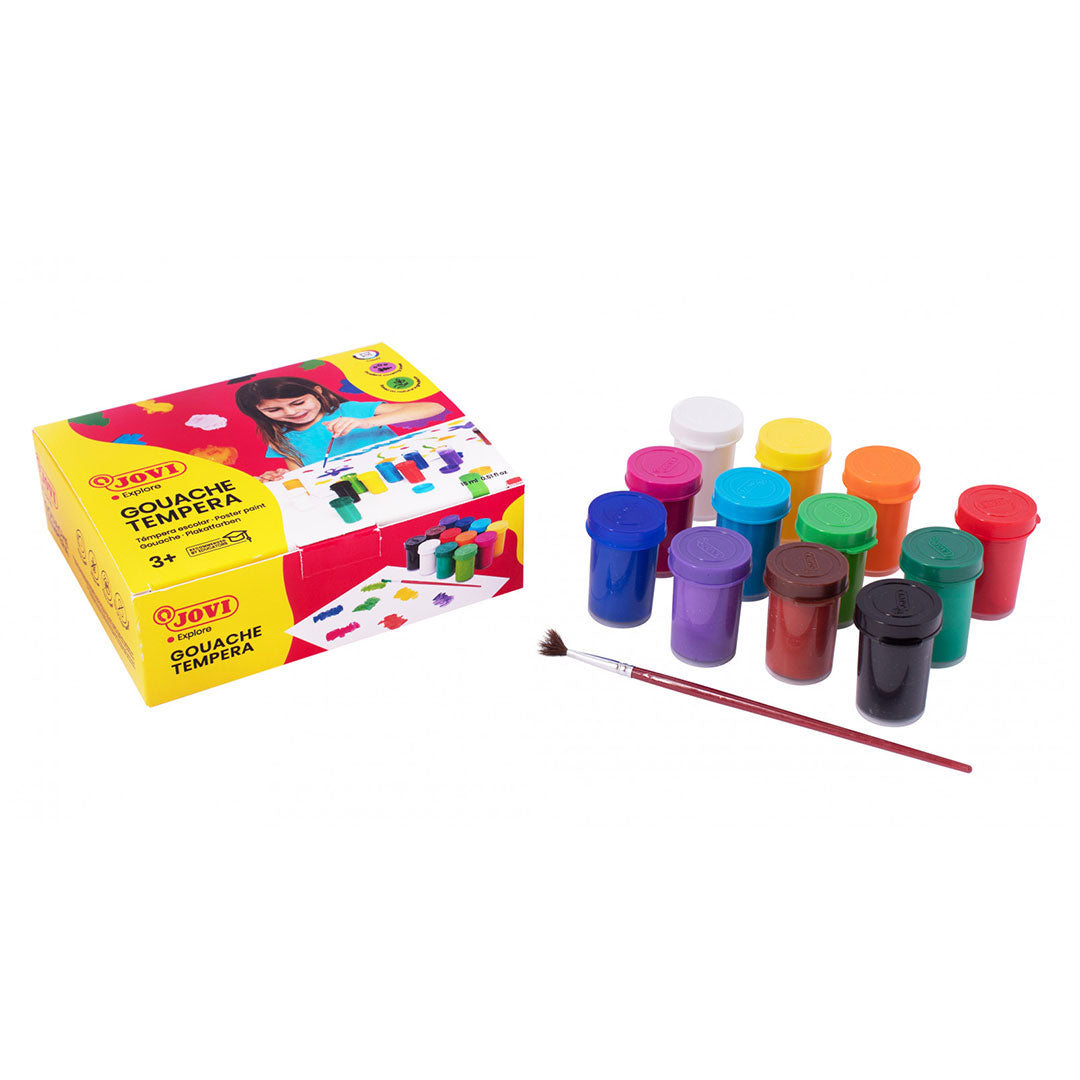 Jovi | Poster Paint Box | 12 Jars 15ml + Brush