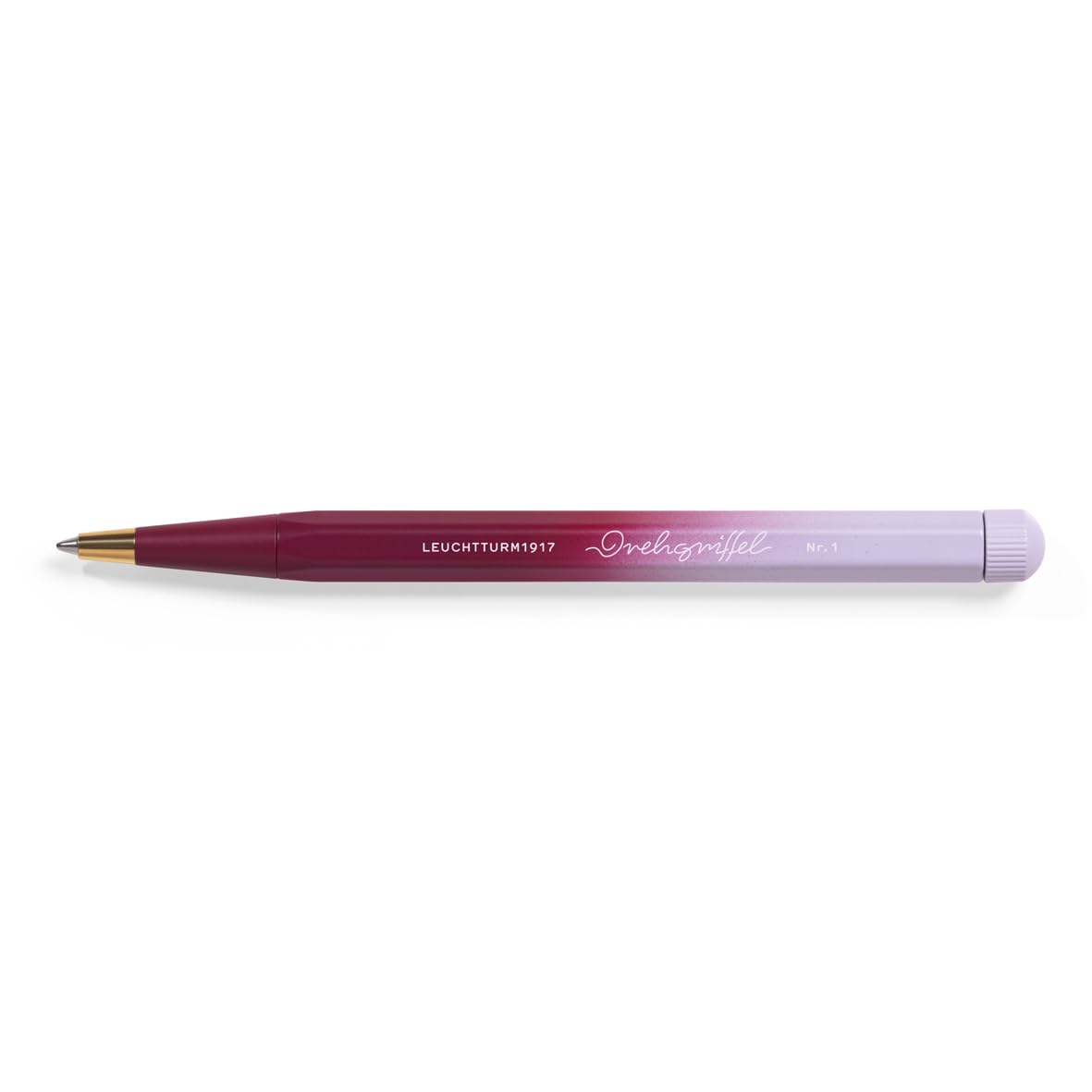 LEUCHTTRUM1917 | Gradient Edition | Ball Point Pen | Black Ink | Drehgriffel No. 1 | Port Red/Lilac - penpencilink