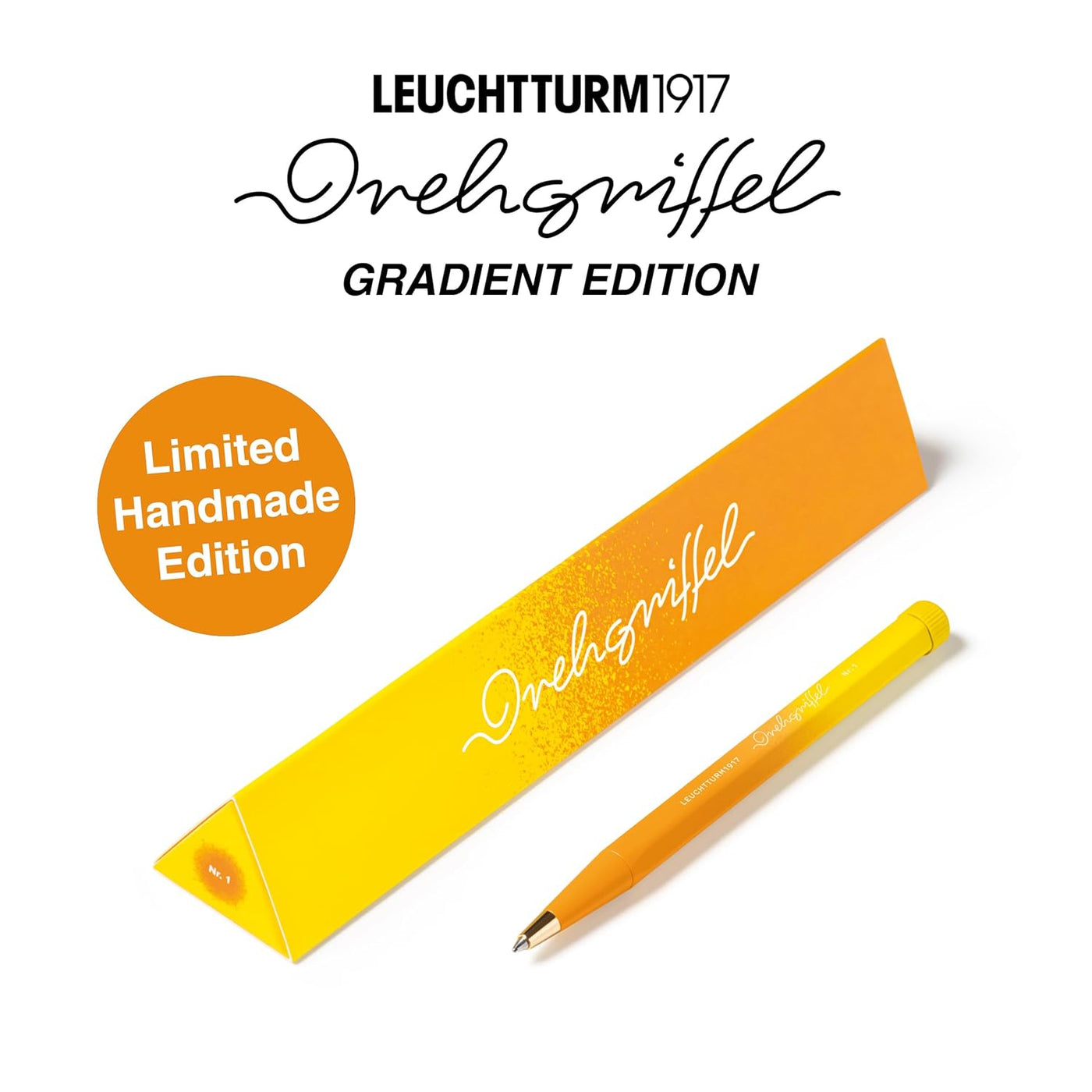 LEUCHTTRUM1917 | Gradient Edition | Ball Point Pen | Black Ink | Drehgriffel No. 1 | Rising Sun/Lemon - penpencilink