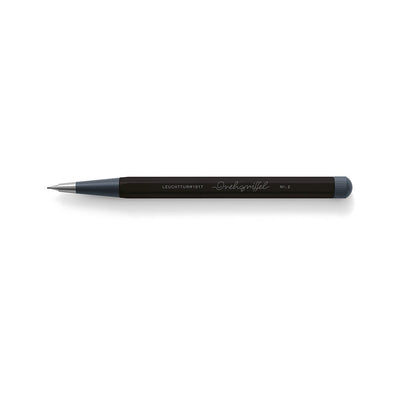 LEUCHTTURM1917 0.7mm Mechanical Clutch Pencil | Graphite HB Lead | Drehgriffel No. 2 | Black| Twist Mechanism - penpencilink