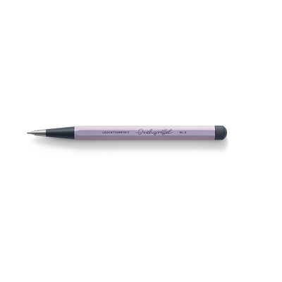 LEUCHTTURM1917 0.7mm Mechanical Clutch Pencil | Graphite HB Lead | Drehgriffel No. 2 | Lilac | Twist Mechanism - penpencilink