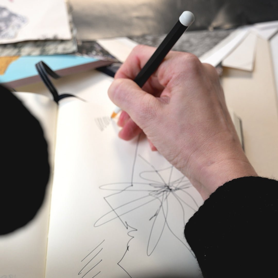 LEUCHTTURM1917 Ball Point Pen with Royal Blue Ink | Drehgriffel No. 1 | Black | Twist Mechanism - penpencilink