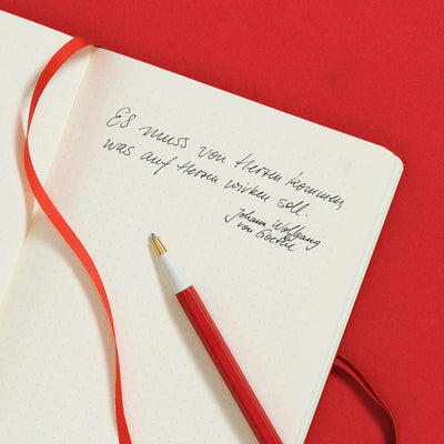 LEUCHTTURM1917 Ball Point Pen with Royal Blue Ink | Drehgriffel No. 1 | Fox Red | Twist Mechanism - penpencilink