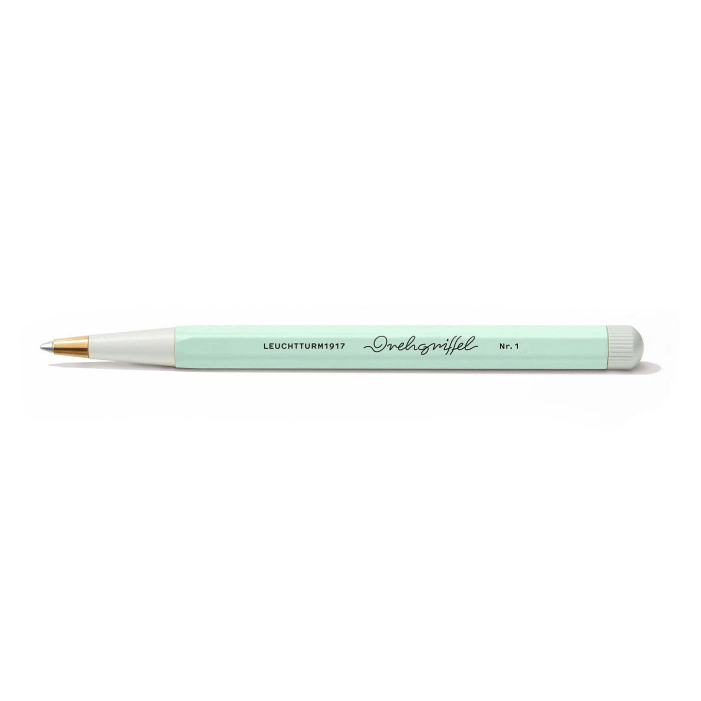 LEUCHTTURM1917 Ball Point Pen with Royal Blue Ink | Drehgriffel No. 1 | Mint Green | Twist Mechanism - penpencilink