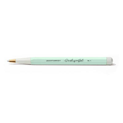 LEUCHTTURM1917 Ball Point Pen with Royal Blue Ink | Drehgriffel No. 1 | Mint Green | Twist Mechanism - penpencilink