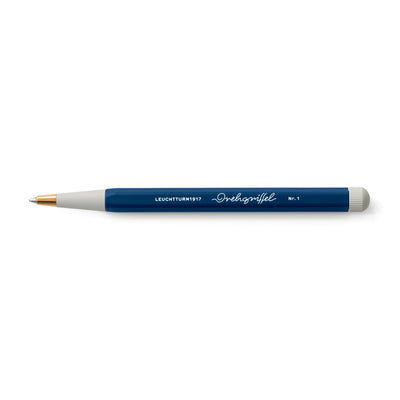 LEUCHTTURM1917 Ball Point Pen with Royal Blue Ink | Drehgriffel No. 1 | Navy Blue | Twist Mechanism - penpencilink