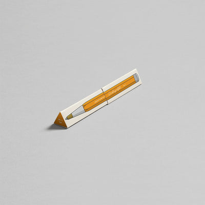 LEUCHTTURM1917 Ball Point Pen with Royal Blue Ink | Drehgriffel No. 1 | Rising Sun Orange | Twist Mechanism - penpencilink