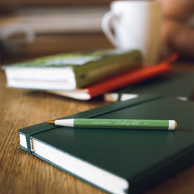 LEUCHTTURM1917 Ball Point Pen with Royal Blue Ink | Drehgriffel No. 1 | Sage Green | Twist Mechanism - penpencilink