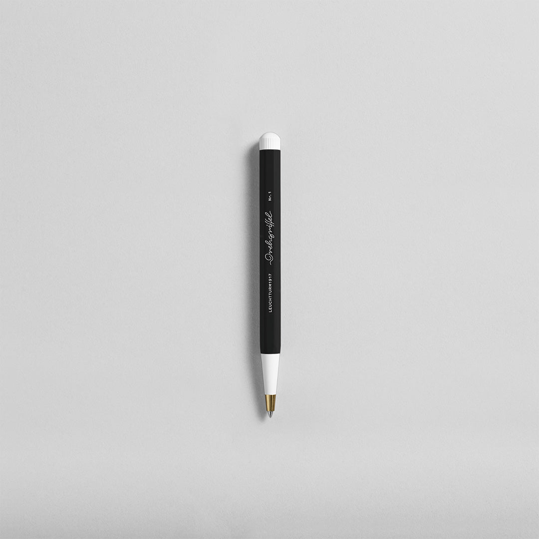 LEUCHTTURM1917 Gel Pen with Document Proof Black Ink | Drehgriffel No. 1 | Black | Twist Mechanism - penpencilink