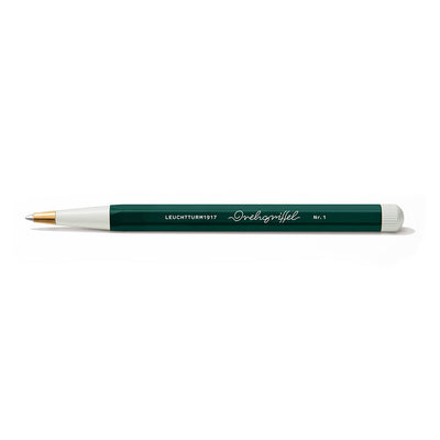 LEUCHTTURM1917 Gel Pen with Document Proof Black Ink | Drehgriffel No. 1 | Forest Green| Twist Mechanism - penpencilink