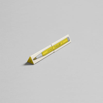 LEUCHTTURM1917 Gel Pen with Document Proof Black Ink | Drehgriffel No. 1 | Lemon Yellow| Twist Mechanism - penpencilink