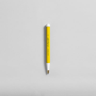 LEUCHTTURM1917 Gel Pen with Document Proof Black Ink | Drehgriffel No. 1 | Lemon Yellow| Twist Mechanism - penpencilink