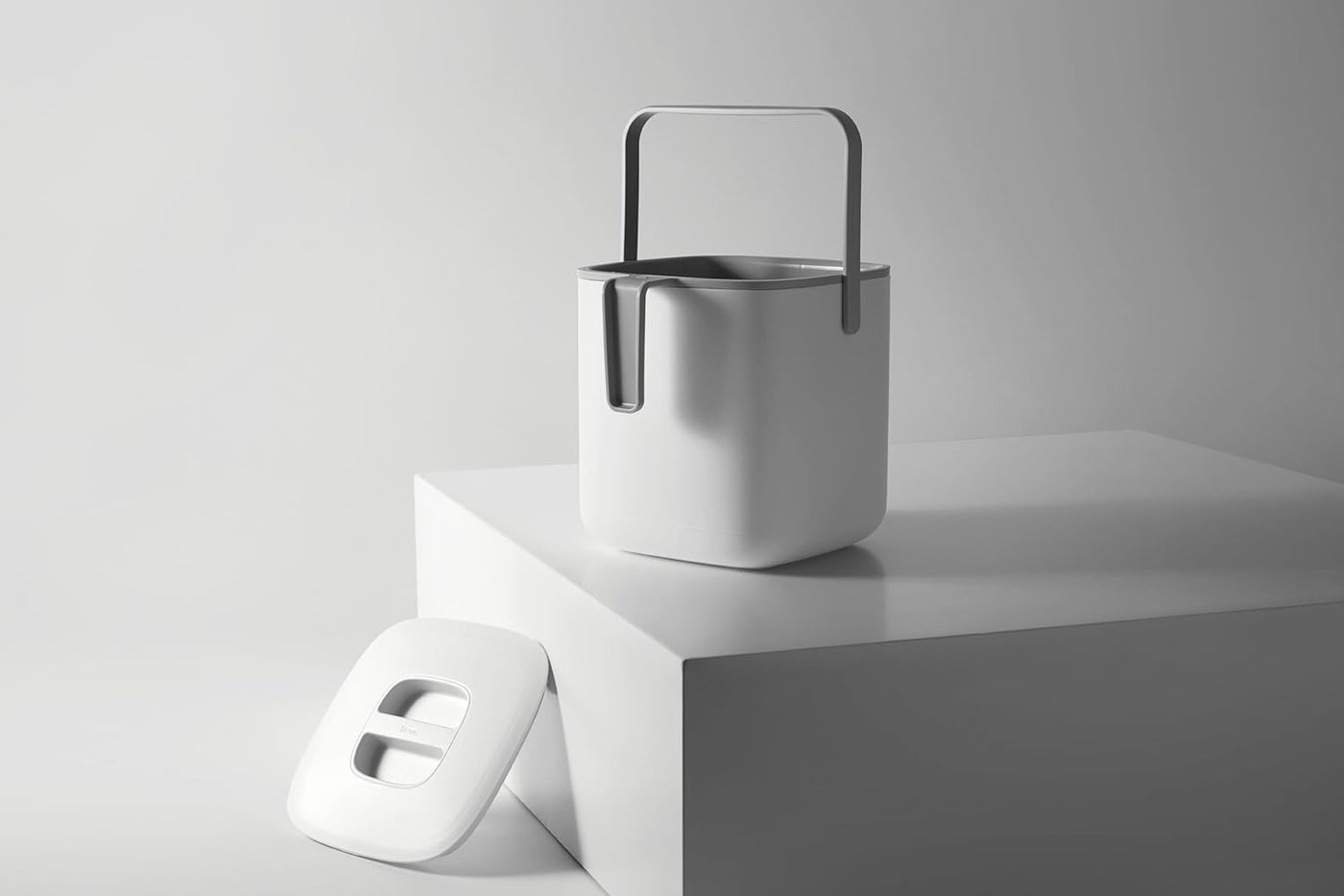 Litem 5L Food Waste Bin with Inner Bucket & Handle – Ivory - penpencilink