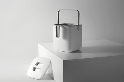 Litem 5L Food Waste Bin with Inner Bucket & Handle – Ivory - penpencilink