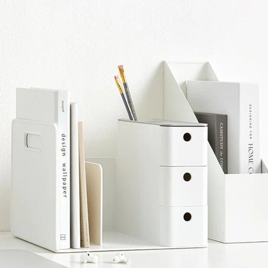 Litem | Combo Book Rack | White