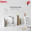 Litem | Combo Book Rack | Cool Grey