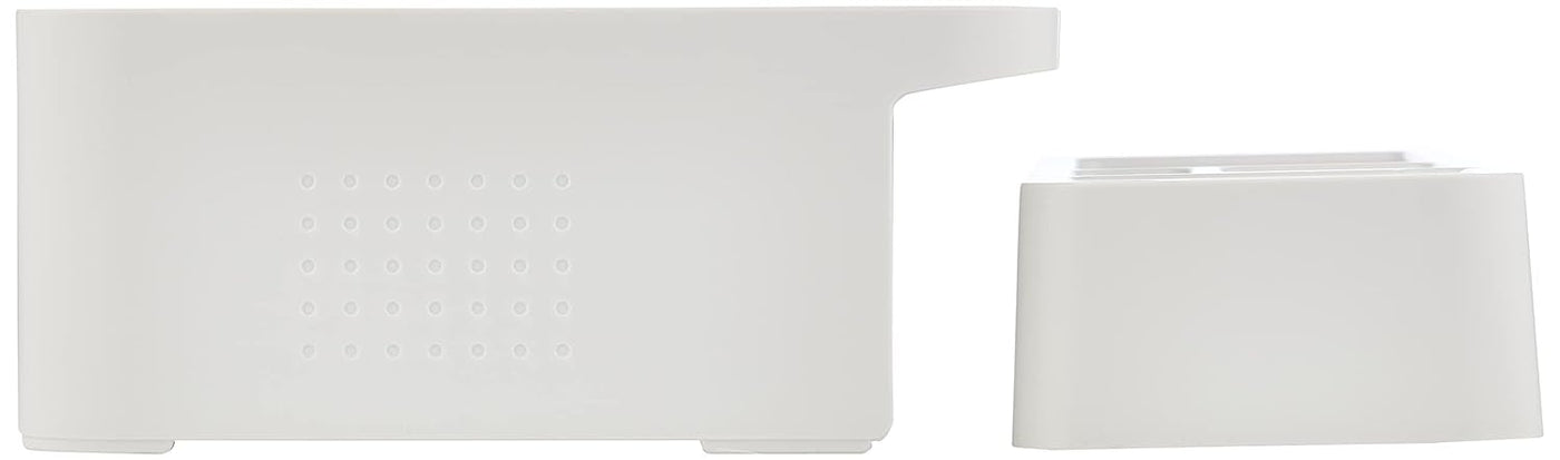 LITEM Desktop Monitor & Computer Stand with Organizer – White - penpencilink