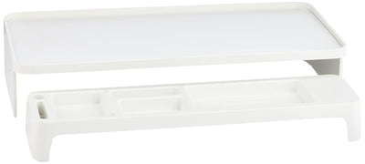 LITEM Desktop Monitor & Computer Stand with Organizer – White - penpencilink