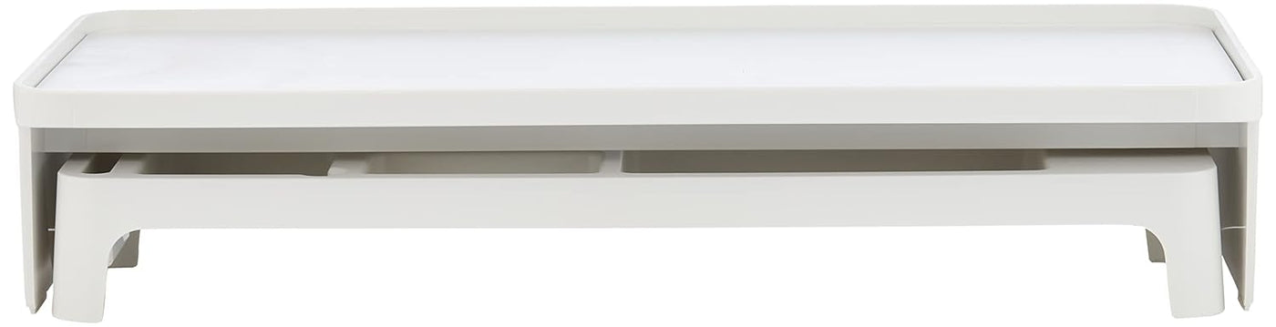 LITEM Desktop Monitor & Computer Stand with Organizer – White - penpencilink