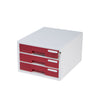Sysmax | System Color File Cabinet | 3 Drawers | Wine Red