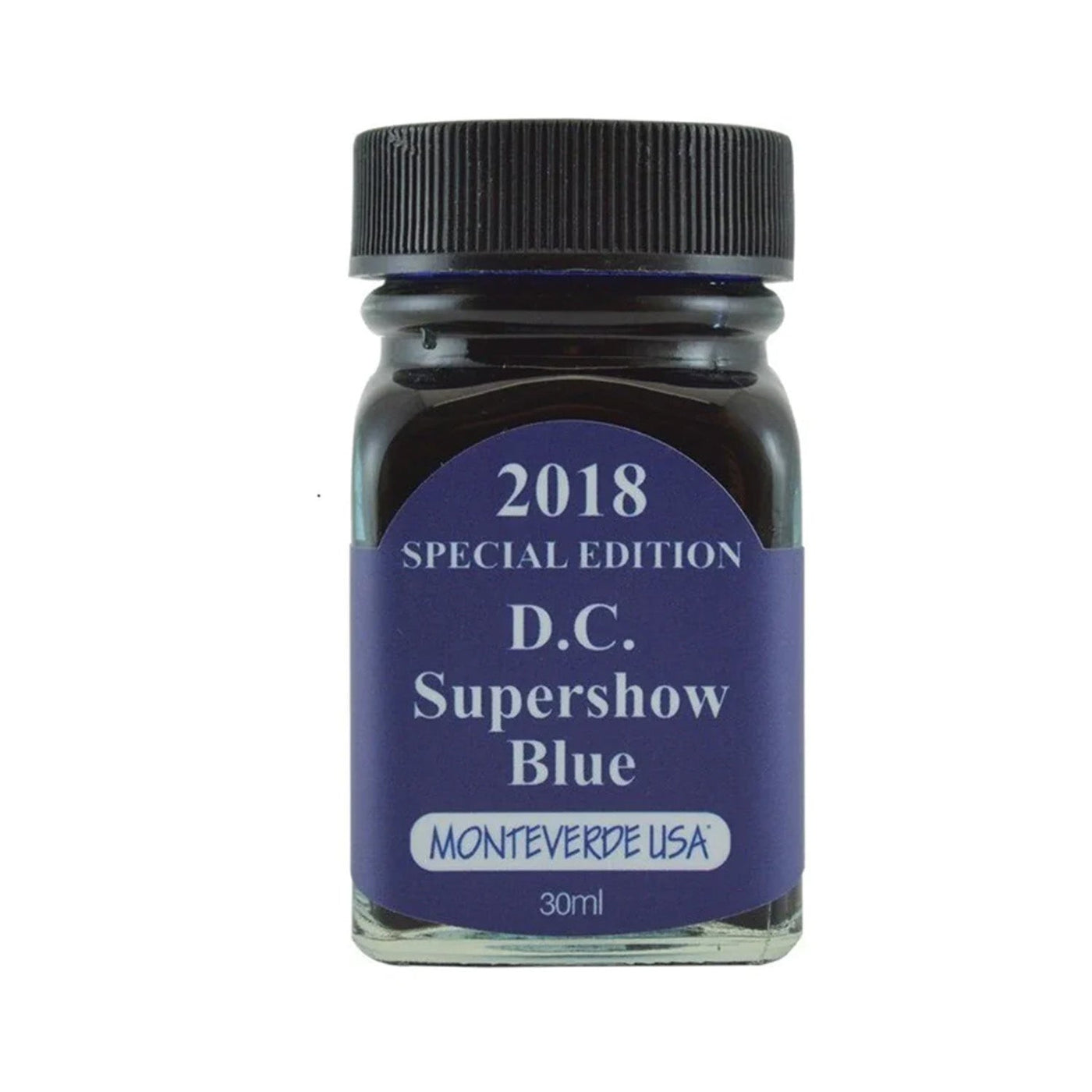 Monteverde 2018 D.C. Supershow Blue Special Edition Ink Bottle - 30ml - penpencilink