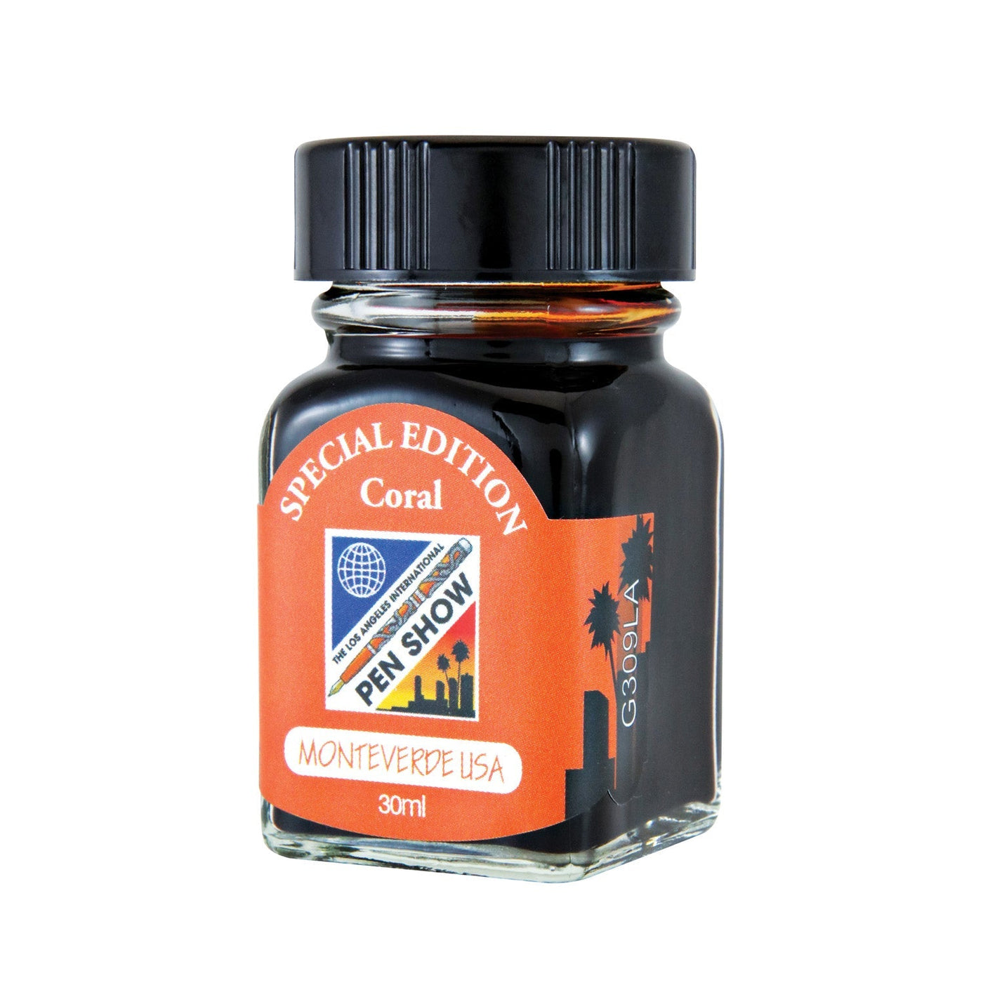 Monteverde 2019 LA Pen Show Coral Special Edition Ink Bottle - 30ml - penpencilink