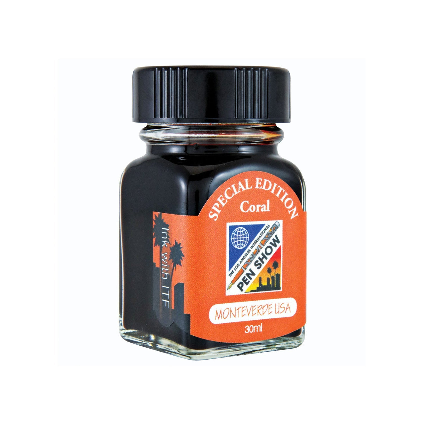 Monteverde 2019 LA Pen Show Coral Special Edition Ink Bottle - 30ml - penpencilink