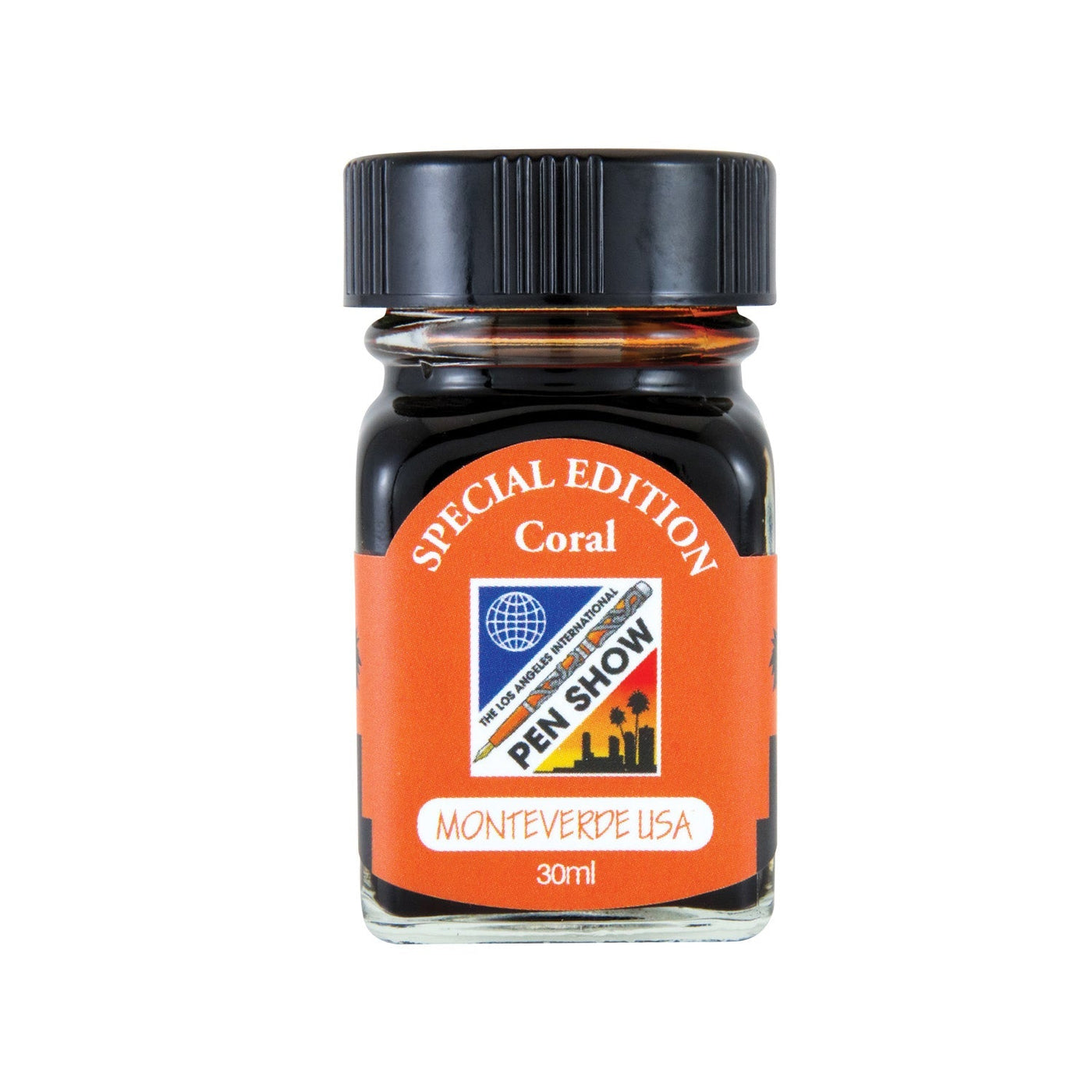 Monteverde 2019 LA Pen Show Coral Special Edition Ink Bottle - 30ml - penpencilink