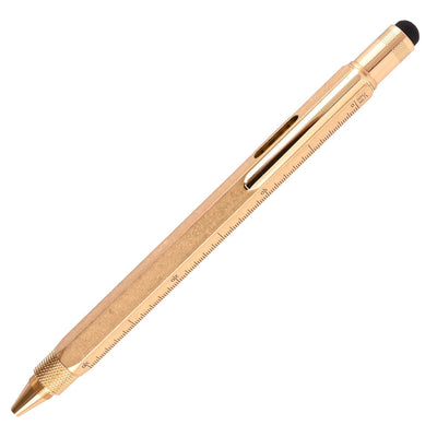 Monteverde 9 Function Tool Ball Pen - Brass GT - penpencilink