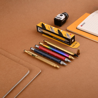 Monteverde 9 Function Tool Ball Pen - Red BT - penpencilink